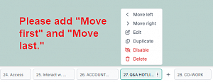 Move page first or last